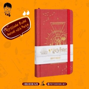 Gryffindor Ruled Journal with Pocket