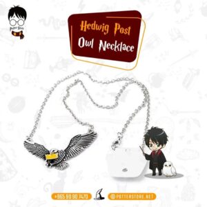 Hedwig Post Owl Necklace