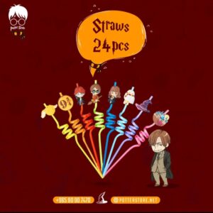 Hogwarts Twisted Straws