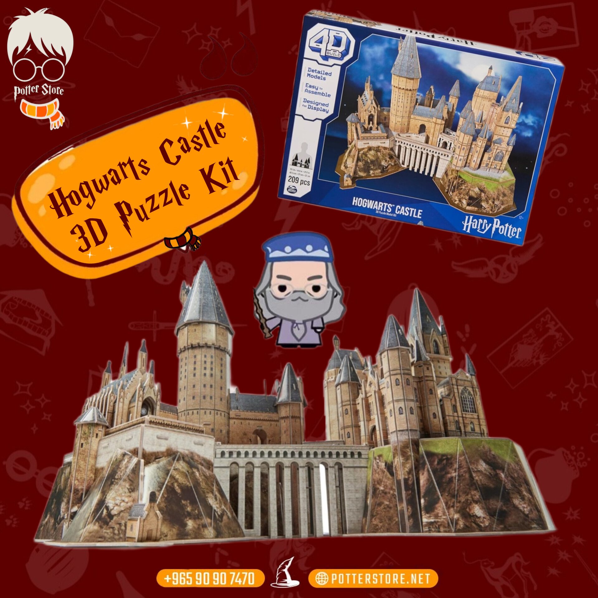 Hogwarts Castle 3D Puzzle Kit