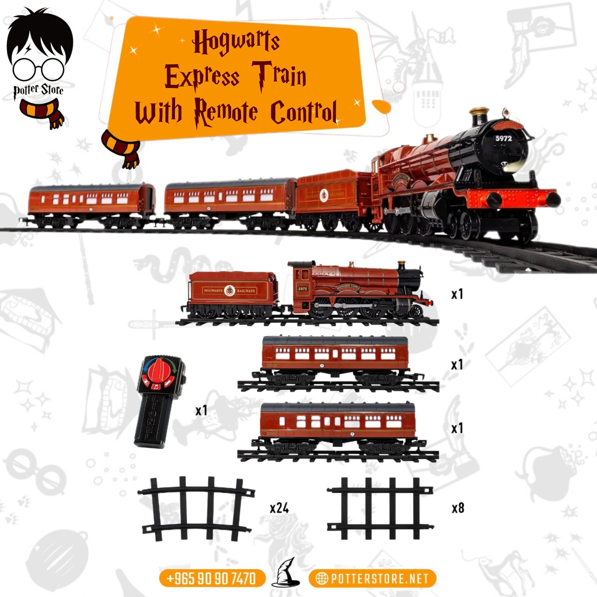 Hogwarts Express Train w/Remote Control