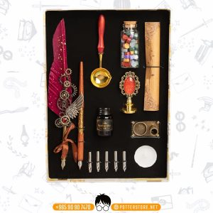 Steampunk Feather Quillpen and Wax Seal Kit