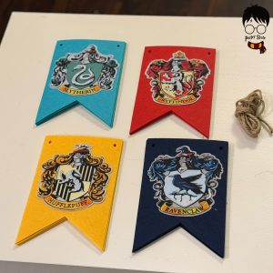 Hogwarts House Flag Banner