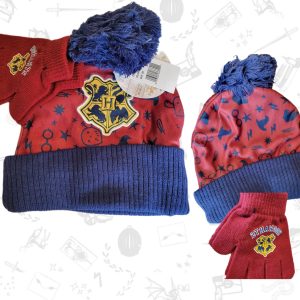 Heathered Pom Beanie w/ gloves For Kids