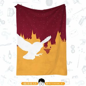 Owl in Red Yellow Blanket
