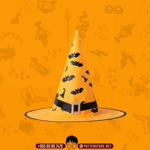Orange Bat Witch Hat